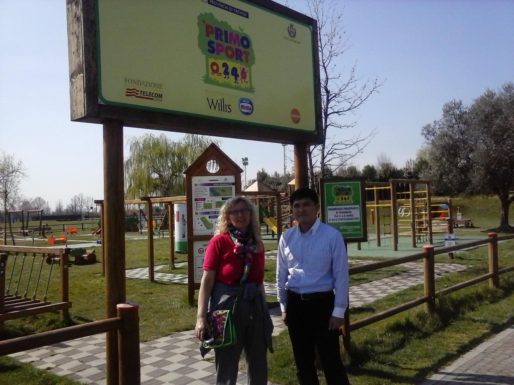 Il Prof Yamatzu e la Dott.ssa Tortella hanno visitato il parco di Treviso lo scorso 29 marzo.